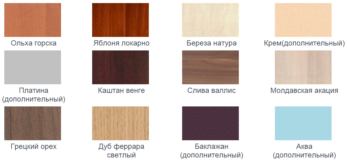 Какие бывают цвета мебели?
