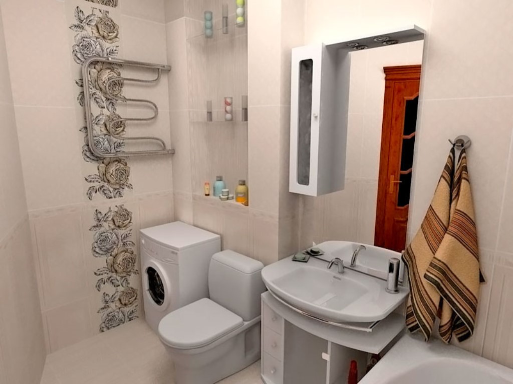 Ремонт совмещенного санузла - фото, варианты оформления ванной