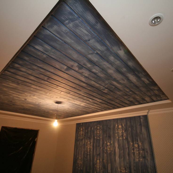 Потолок из ламината - отделка своими руками