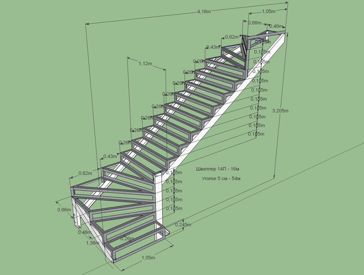 Изготовление лестницы из профильной трубы своими руками основы монтажа