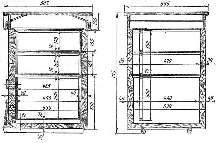 Улей своими руками чертежи