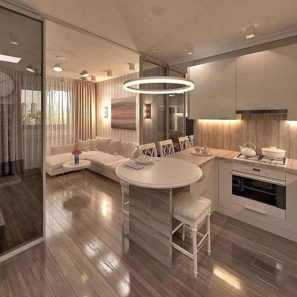 Кухня гостиная 18 квадратов дизайн - широкий выбор с современными идеями