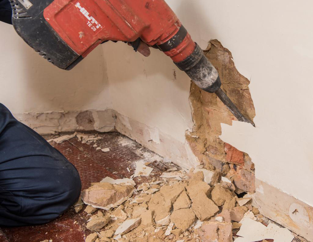 Как быстро очистить стена от штукатурки: гипсовая, с кирпичной стены и инструменты