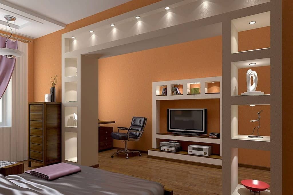 Дизайн арок из гипсокартона в интерьере квартиры: фото