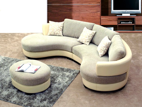 Круглый диван (90 фото): обзор новинок и дизайна, а также идеи по размещению в интерьере