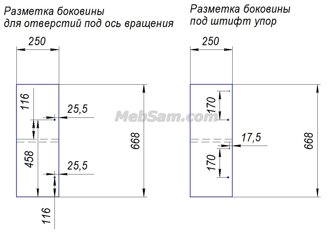 Схема обувницы с размерами своими руками