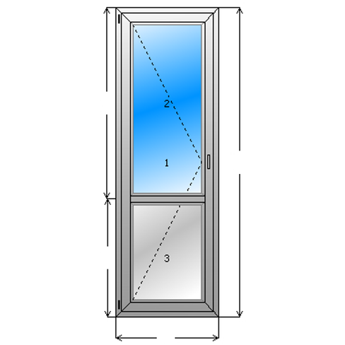 Размер балконной двери с окном: ширина и высота балконного блока стандарт по госту