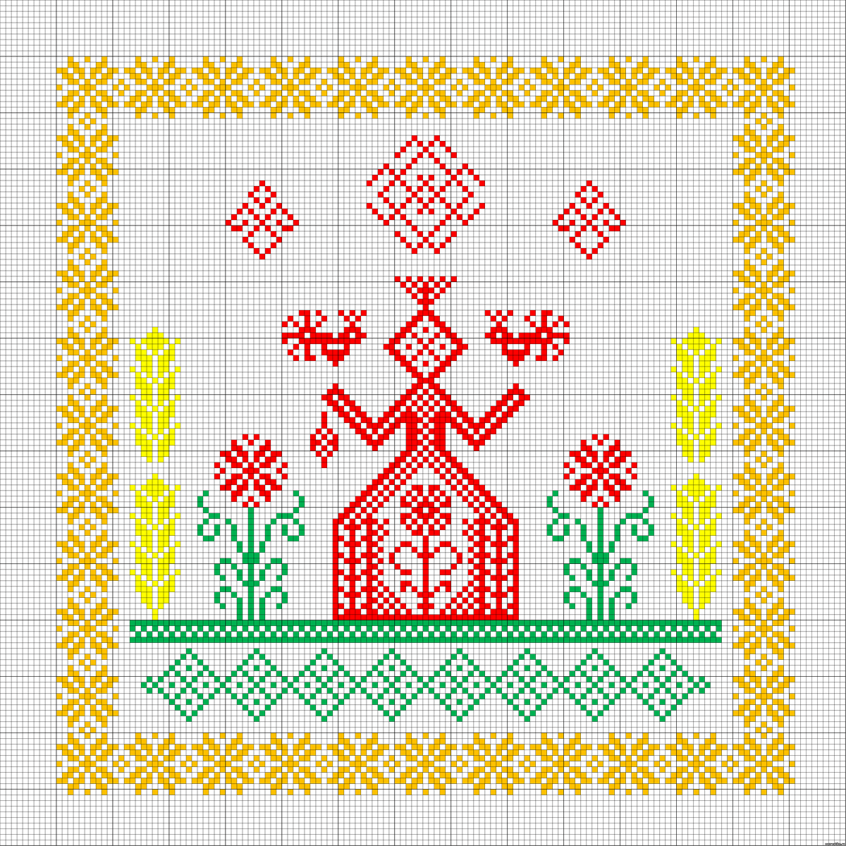 Славянская обережная вышивка