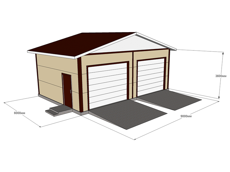 Как построить гараж из сэндвич панелей своими руками под ключ + строительство двухэтажного и распашного гаража