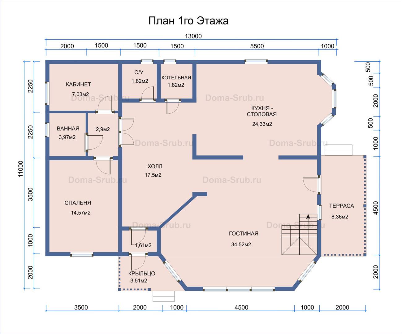 План одноэтажного дома: особенности и разнообразие вариантов
