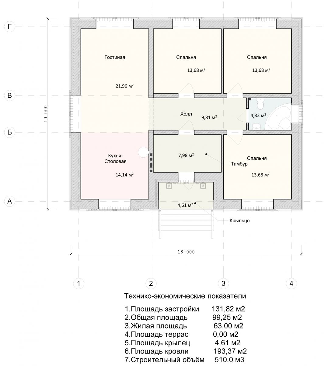 Проекты одноэтажных домов: строительство конструкции 8х8, 9х9, 10х10, 12х12 с отличной планировкой