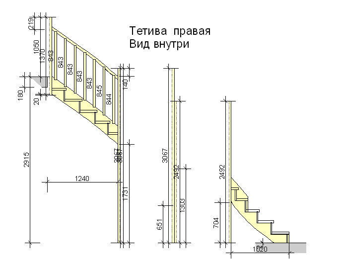 3d расчет прямой лестницы - онлайн калькулятор | perpendicular.pro