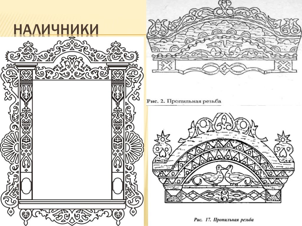 Эскизы на резные наличники
