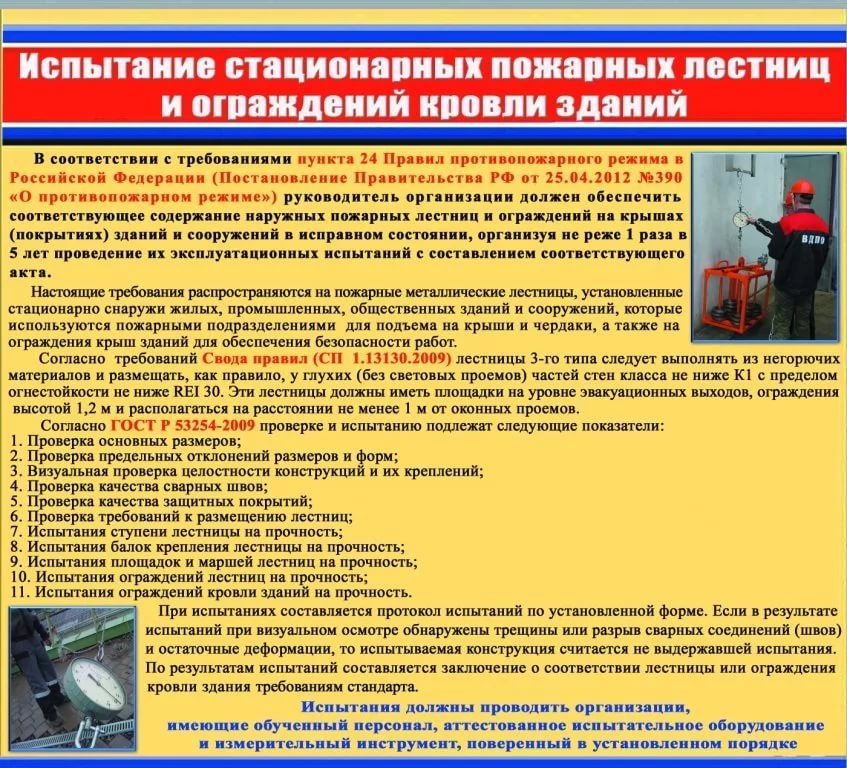 Акт осмотра пожарных лестниц образец
