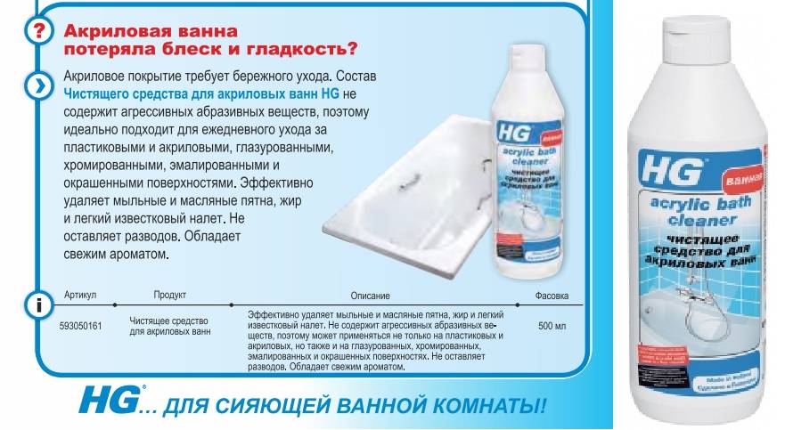Уход за акриловой ванной в домашних условиях - как правильно проводится чистка и какими средствами