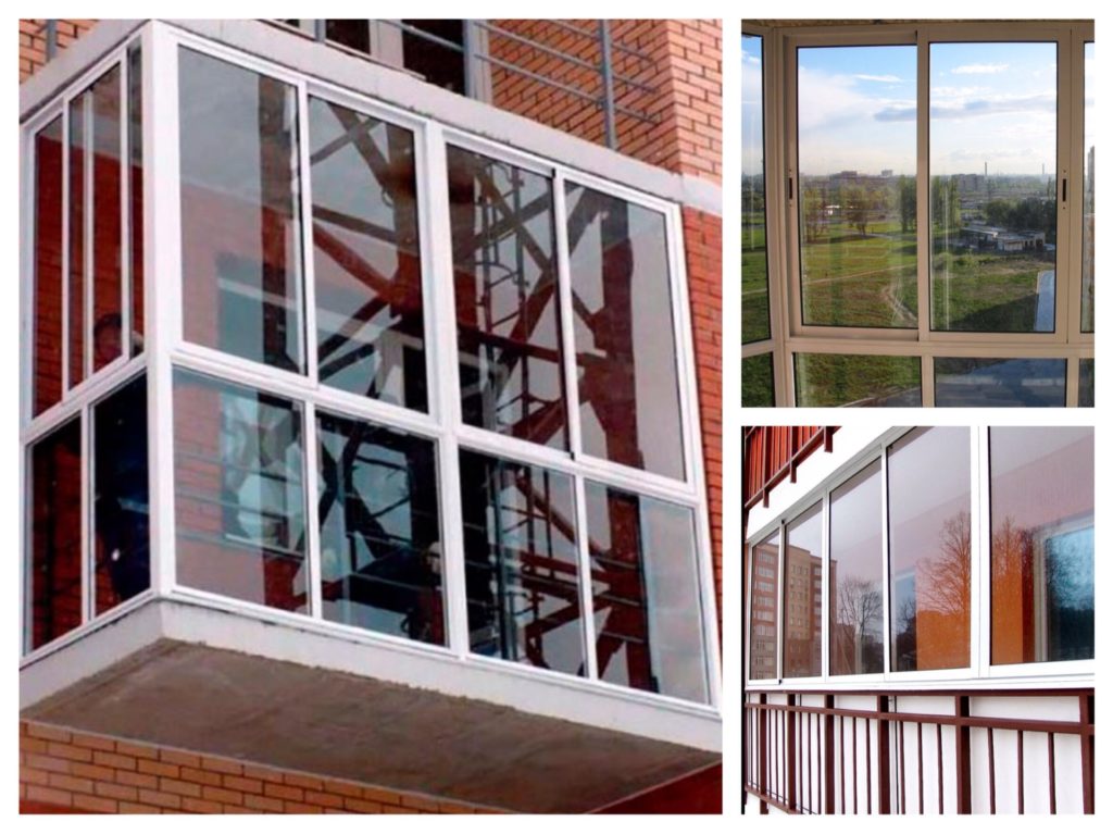Балконы стеклянные до пола фото